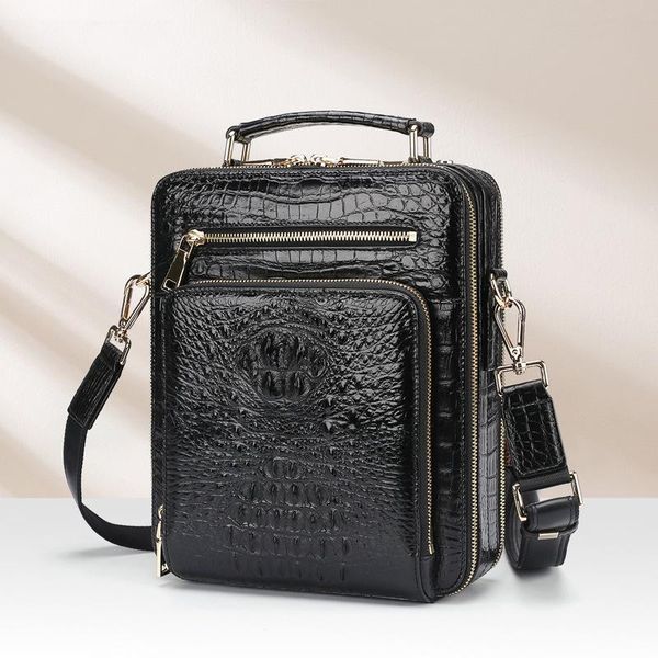 evening bags business male bag black/coffee crocodile leather men shoulder multifunction man handbag zipper briefcase
evening bags business male bag black/coffee crocodile leather men shoulder multifunction man handbag zipper briefcase