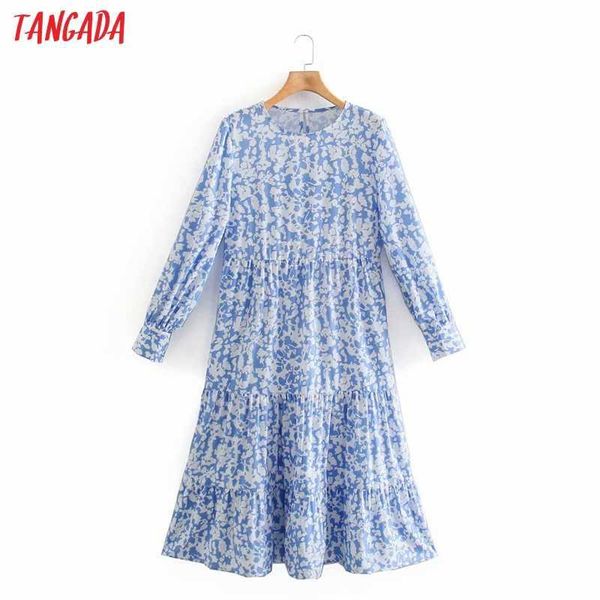 tangada fashion women blue floral print pleated dress vintage long sleeve high street ladies midi dress xn231 210609, Black;gray
tangada fashion women blue floral print pleated dress vintage long sleeve high street ladies midi dress xn231 210609, Black;gray