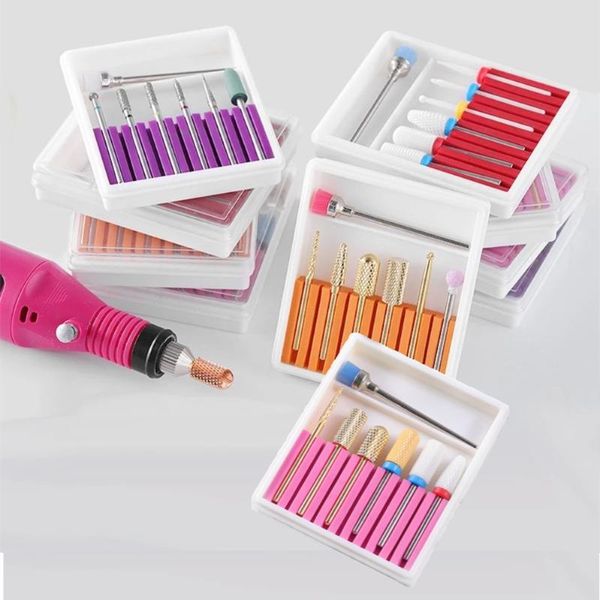 nail art equipment 7pcs milling cutter for manicure set drill bits brush mill machine accessories pedicure tools removing gel varnish, Silver
nail art equipment 7pcs milling cutter for manicure set drill bits brush mill machine accessories pedicure tools removing gel varnish, Silver