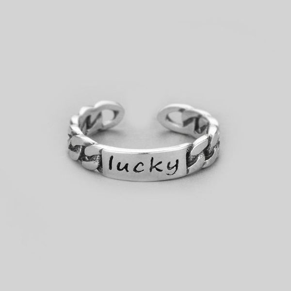 cluster rings original design retro couple ring 925 silver fashion english letter lucky 2021 diy fine jewelry gifts, Golden;silver
cluster rings original design retro couple ring 925 silver fashion english letter lucky 2021 diy fine jewelry gifts, Golden;silver