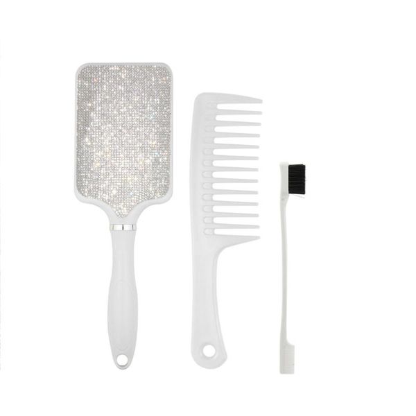 hair brushes 3pcs portable care edge brush comb set scalp massage airbag salon hairdressing styling tools, Silver
hair brushes 3pcs portable care edge brush comb set scalp massage airbag salon hairdressing styling tools, Silver