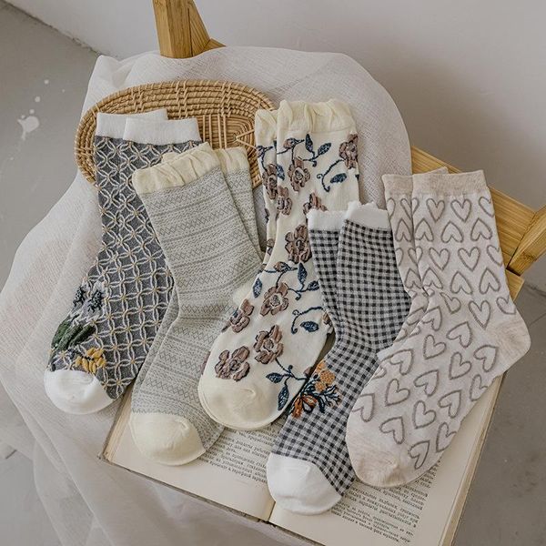 men's socks 1 pair women's socks, tube pure cotton trendy stockings, spring and autumn cute love students, Black 
men's socks 1 pair women's socks, tube pure cotton trendy stockings, spring and autumn cute love students, Black