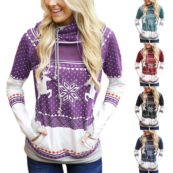 christmas hoodies women zipper dot elk snowflake printed sweatshirt female drawstring hoody pullover women's & sweatshirts, Black
christmas hoodies women zipper dot elk snowflake printed sweatshirt female drawstring hoody pullover women's & sweatshirts, Black