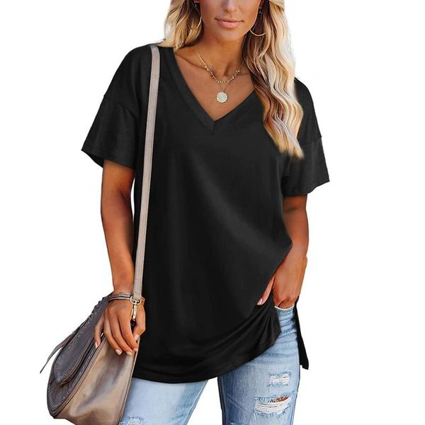 women's t-shirt women trend fashion short sleeve v-neck stylish solid color for ladies chic and comfortable soft s l xl, White
women's t-shirt women trend fashion short sleeve v-neck stylish solid color for ladies chic and comfortable soft s l xl, White