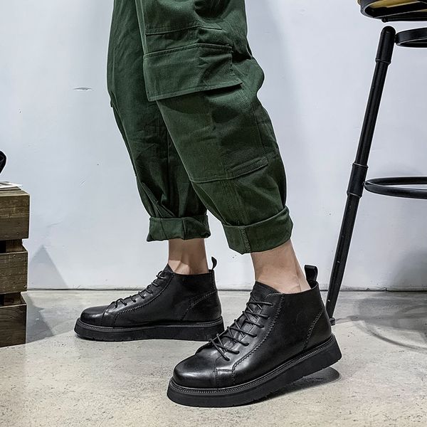 boots martin dress men's shoes plush thick soled casual boots british korean high shoes fashion 60028 kbqn, Black
boots martin dress men's shoes plush thick soled casual boots british korean high shoes fashion 60028 kbqn, Black