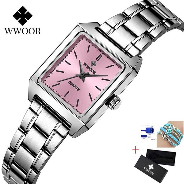 ladies stainless steel watch fashion women square quartz waterproof watches retro clock wwoor wristwatches, Slivery;brown
ladies stainless steel watch fashion women square quartz waterproof watches retro clock wwoor wristwatches, Slivery;brown