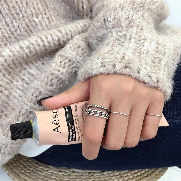 sterling silver rings for women double layer light luxury simple chain retro opening adjustable ring jewelry wholesale cluster, Golden;silver
sterling silver rings for women double layer light luxury simple chain retro opening adjustable ring jewelry wholesale cluster, Golden;silver