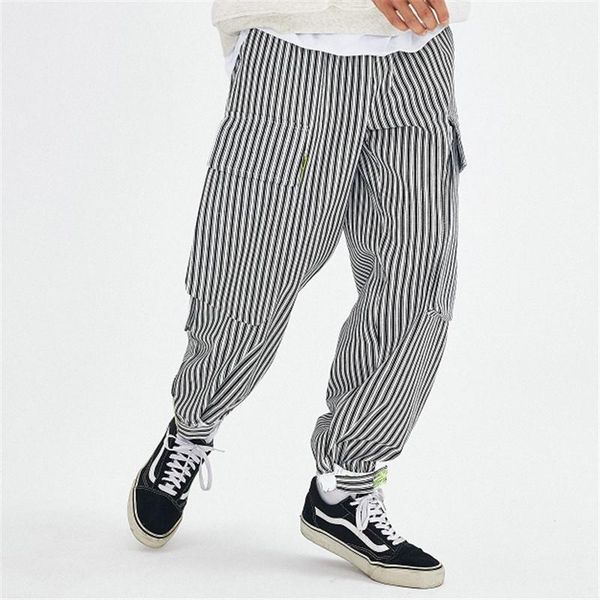 male streetwear hip hop wide leg loose harem trousers jogger sweatpants men large pocket casual striped cargo pants men's, Black
male streetwear hip hop wide leg loose harem trousers jogger sweatpants men large pocket casual striped cargo pants men's, Black