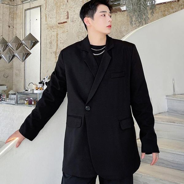 men's suits & blazers wear tide koean casual suit coat 2021 autumn loose simple solid color all-match long sleeve for male, White;black
men's suits & blazers wear tide koean casual suit coat 2021 autumn loose simple solid color all-match long sleeve for male, White;black