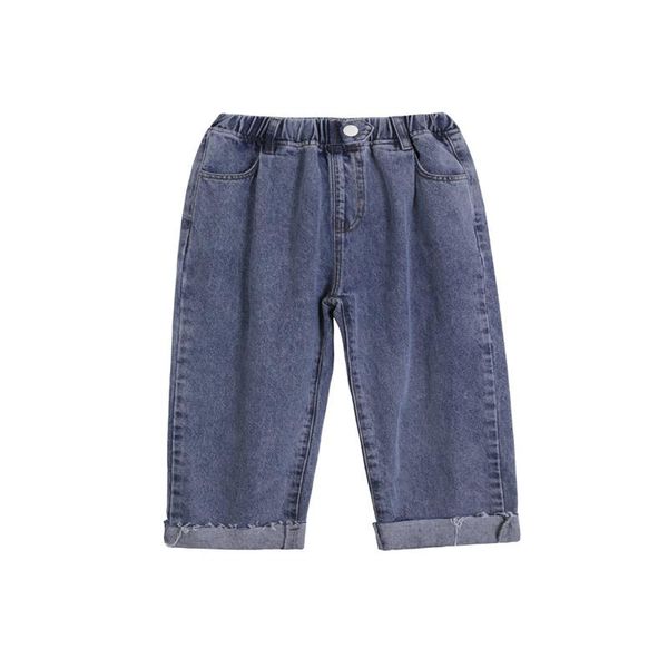 children's denim trousers spring medium big feet print contrast design style casual loose bottoms jeans, Blue
children's denim trousers spring medium big feet print contrast design style casual loose bottoms jeans, Blue