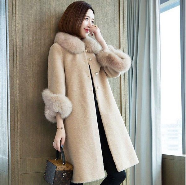 women's fur & faux 2021 women winter jacket granule sheep shearing coat fake collar streetwear thick warm outerwear casual lady cashmer, Black
women's fur & faux 2021 women winter jacket granule sheep shearing coat fake collar streetwear thick warm outerwear casual lady cashmer, Black