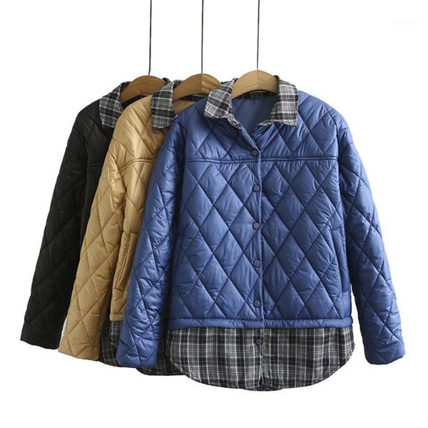 women's down & parkas fall winter women jacket stitching fake two-piece short coat plus size 4xl lightweight cotton female warm outerwe, Black
women's down & parkas fall winter women jacket stitching fake two-piece short coat plus size 4xl lightweight cotton female warm outerwe, Black