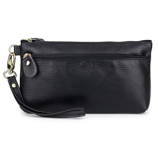 black/red 5 colors genuine cow leather double zipper ladies clutch wallet women cards coin purse collection wallets, Red;black
black/red 5 colors genuine cow leather double zipper ladies clutch wallet women cards coin purse collection wallets, Red;black