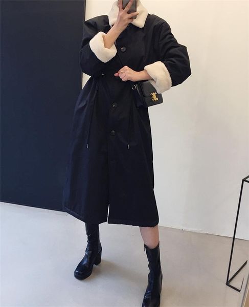 winter women faux fur lapel cotton coats thick warm female plush long outwear slim waist parkas big size overcoat women's down &, Black
winter women faux fur lapel cotton coats thick warm female plush long outwear slim waist parkas big size overcoat women's down &, Black