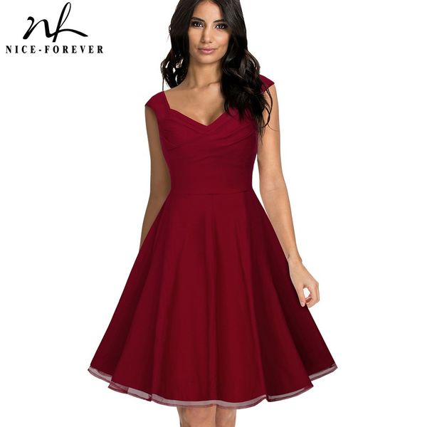 nice-forever 1950's retro floral mesh pin up ball gown cocktail party flared formal women swing dress a003 210419, White
nice-forever 1950's retro floral mesh pin up ball gown cocktail party flared formal women swing dress a003 210419, White