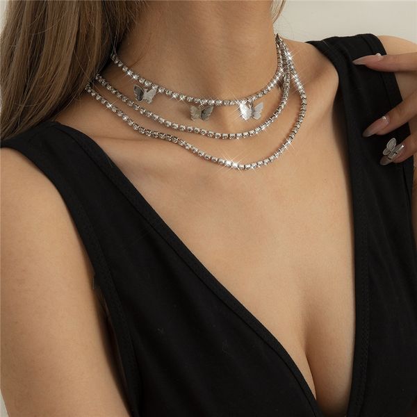 european tassel butterfly pendant necklace full diamond alloy clavicle chain women multi layer dress party gold silver necklaces jewelry who
european tassel butterfly pendant necklace full diamond alloy clavicle chain women multi layer dress party gold silver necklaces jewelry who