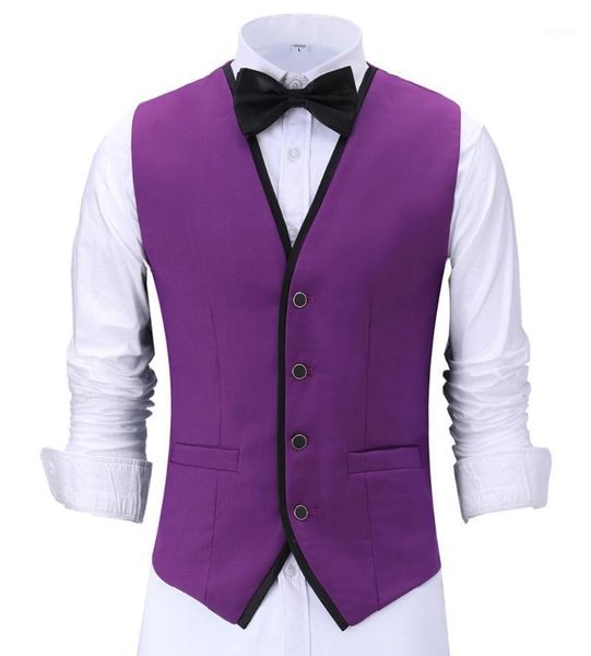 men's vests casual purple vest jacket slim fit prom burgundy tuxedos blazer business suits red waistcoat for wedding man grooms, Black;white
men's vests casual purple vest jacket slim fit prom burgundy tuxedos blazer business suits red waistcoat for wedding man grooms, Black;white