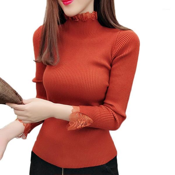 women's sweaters winter female fashion lace turtleneck sweater jumper slim high elasticity knit pullover bottoming women clothing y80, White;black
women's sweaters winter female fashion lace turtleneck sweater jumper slim high elasticity knit pullover bottoming women clothing y80, White;black