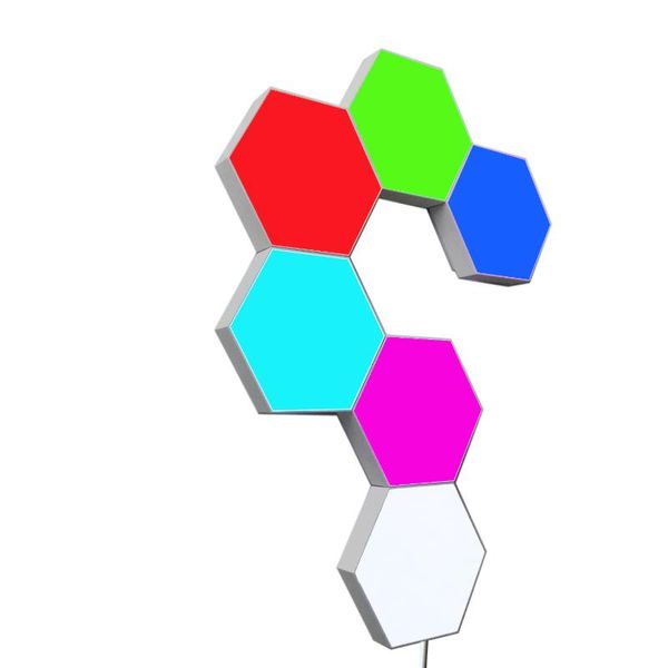 wall lamp premium set of led hexagon lights, touch-sensitive and remote-controlled modular aesthetic room decor
wall lamp premium set of led hexagon lights, touch-sensitive and remote-controlled modular aesthetic room decor
