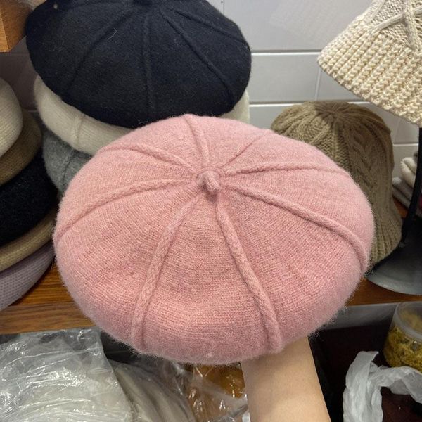 berets 202110-xiyuan autumn winter wool knitting lady beret hat men women leisure painter, Blue;gray
berets 202110-xiyuan autumn winter wool knitting lady beret hat men women leisure painter, Blue;gray