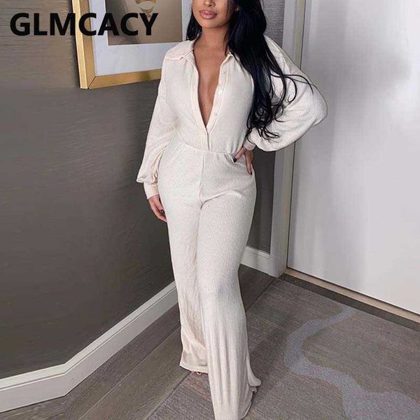 women long sleeve casual loose jumpsuit button down solid wide leg pants overalls jumpsuits 210702, Black;white
women long sleeve casual loose jumpsuit button down solid wide leg pants overalls jumpsuits 210702, Black;white