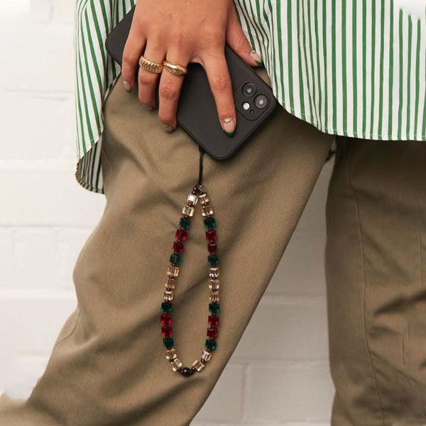 keychains 8mm crystal trendy mobile strap phone charm pottery beaded chain jewelry for women anti-lost lanyard gift, Silver
keychains 8mm crystal trendy mobile strap phone charm pottery beaded chain jewelry for women anti-lost lanyard gift, Silver