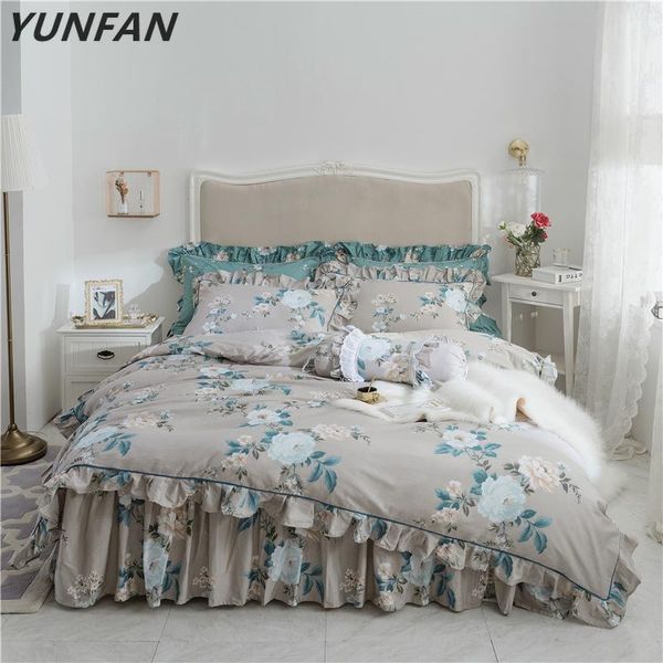 bedding sets european flower print set rustic duvet cover wrinkle bedspread bed skirt for wedding pillowcase bedclothes
bedding sets european flower print set rustic duvet cover wrinkle bedspread bed skirt for wedding pillowcase bedclothes