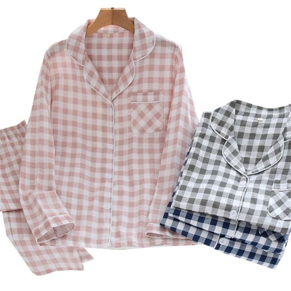 women's sleepwear autumn winter new men and women lovers soft gauze cotton pyjamas set loose plaid printed couples homewear comfor, Black;red
women's sleepwear autumn winter new men and women lovers soft gauze cotton pyjamas set loose plaid printed couples homewear comfor, Black;red