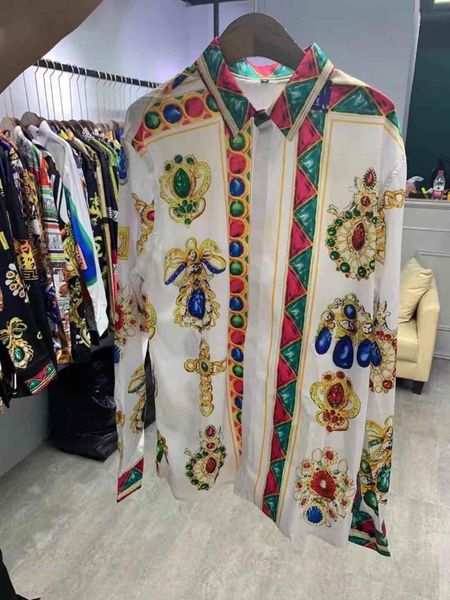 fashion men's shirts 2021 runway luxury european design party style clothing casual, White;black
fashion men's shirts 2021 runway luxury european design party style clothing casual, White;black