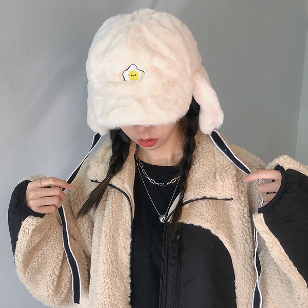 tushu / versatile ~ cashmere lei feng autumn winter warm ear protection flying purse egg embroidered hat, Yellow
tushu / versatile ~ cashmere lei feng autumn winter warm ear protection flying purse egg embroidered hat, Yellow