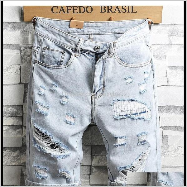 mens clothing apparel drop delivery 2021 summer holes denim light blue short good quality men knee length jeans shorts large size straight1
mens clothing apparel drop delivery 2021 summer holes denim light blue short good quality men knee length jeans shorts large size straight1