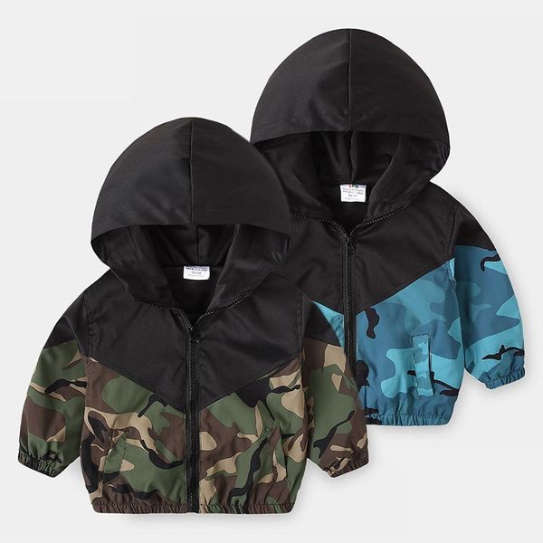 boys spring autumn coats kids jackets toddler hooded camouflage windbreaker children cardigan outerwear baby clothes 2-8 years, Blue;gray
boys spring autumn coats kids jackets toddler hooded camouflage windbreaker children cardigan outerwear baby clothes 2-8 years, Blue;gray