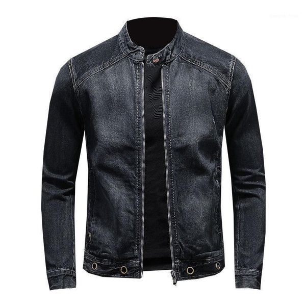 men's down & parkas chaqueta vaquera de estilo europeo para hombre, abrigos vaqueros negros piloto, con cuello levantado, prendas vesti, Black
men's down & parkas chaqueta vaquera de estilo europeo para hombre, abrigos vaqueros negros piloto, con cuello levantado, prendas vesti, Black
