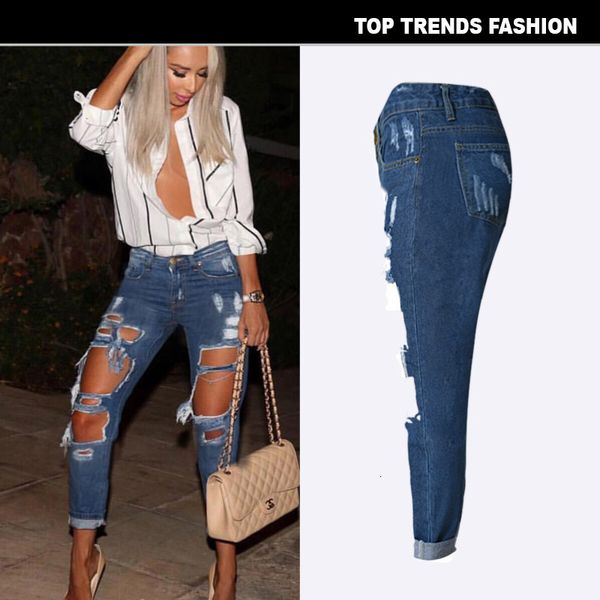 boyfriend hole ripped women cool denim vintage straight jeans for girl mid waist casual pants female, Blue
boyfriend hole ripped women cool denim vintage straight jeans for girl mid waist casual pants female, Blue