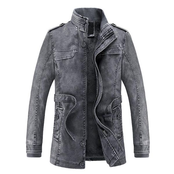 men's pu leather jacket motorcycle washing casual fashion mid-length coat jackets, Black;brown
men's pu leather jacket motorcycle washing casual fashion mid-length coat jackets, Black;brown