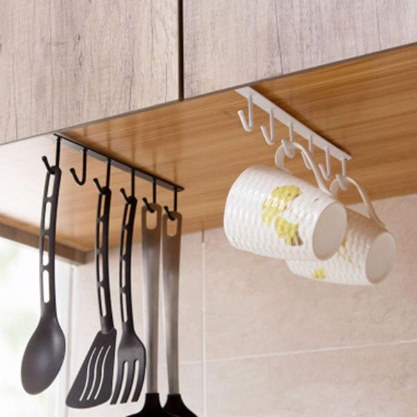 black/white iron 6 hooks cup holder hanging bathroom hanger kitchen organizer cabinet door shelf removed storage rack home decor & organizat
black/white iron 6 hooks cup holder hanging bathroom hanger kitchen organizer cabinet door shelf removed storage rack home decor & organizat