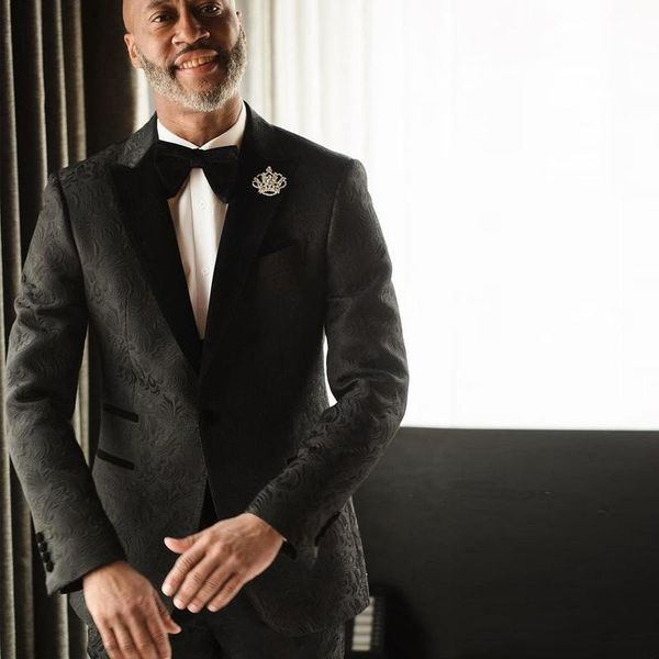 men's suits & blazers men formal party peaked lapel black jacquard wedding suit for custom made single breasted groom tuxedo bridegroom, White;black
men's suits & blazers men formal party peaked lapel black jacquard wedding suit for custom made single breasted groom tuxedo bridegroom, White;black