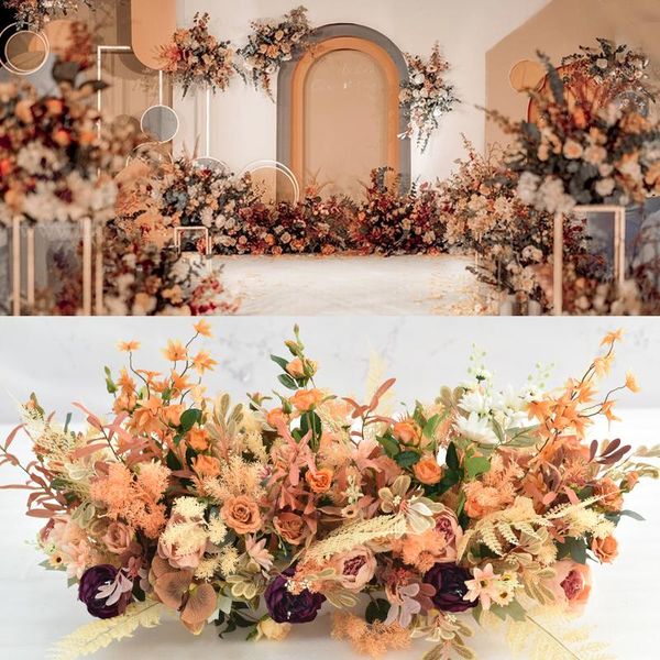 wedding simulation flower row caramel color autumn coffee el hall layout background decorative flowers & wreaths
wedding simulation flower row caramel color autumn coffee el hall layout background decorative flowers & wreaths