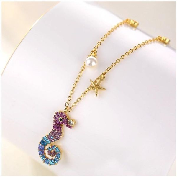 chains trendy fashion s925 sterling silver cute vibrant little seahorse pendant crystal necklace exquisite ladies gift
chains trendy fashion s925 sterling silver cute vibrant little seahorse pendant crystal necklace exquisite ladies gift
