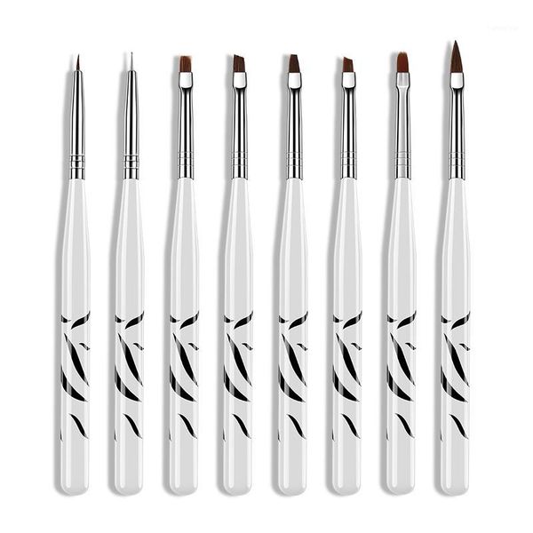 8pcs nail art brush pen dotting painting drawing uv gel flat extension builder coating polish tips manicure tools1, Yellow
8pcs nail art brush pen dotting painting drawing uv gel flat extension builder coating polish tips manicure tools1, Yellow