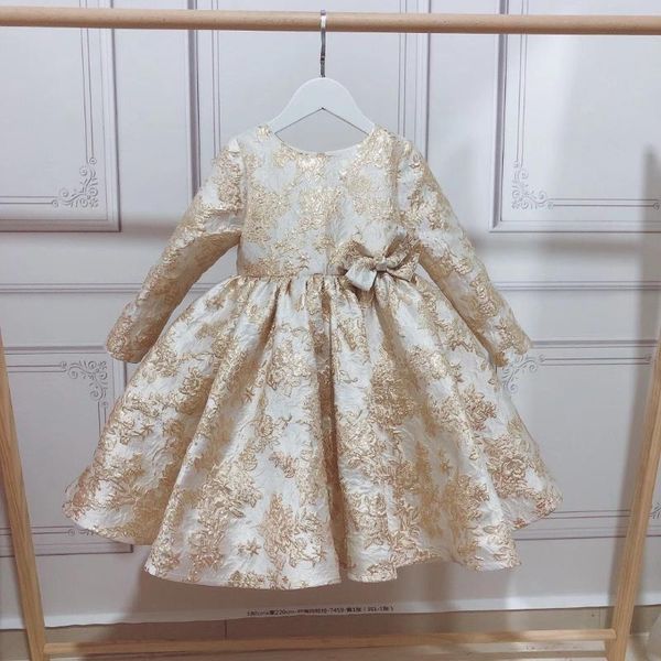 girl's dresses baptism infant girl dress long sleeve christening golden thread flower wedding birthday party wear, Red;yellow
girl's dresses baptism infant girl dress long sleeve christening golden thread flower wedding birthday party wear, Red;yellow