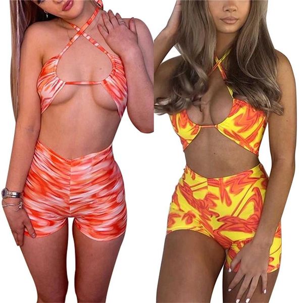 women's tracksuits women halter bikini + shorts short sets outfits low-cut high waist version chic print summer clothing suit beach swi, Gray
women's tracksuits women halter bikini + shorts short sets outfits low-cut high waist version chic print summer clothing suit beach swi, Gray