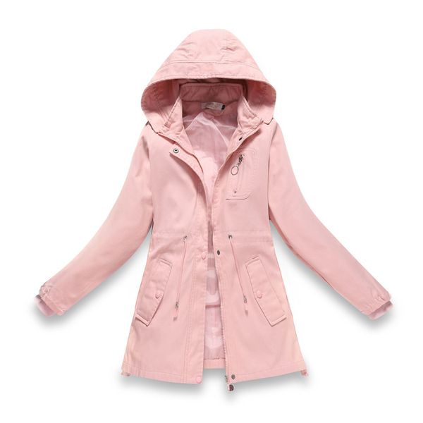 Long Fashion Trench Coat 2021 Mid Long Wash Windbreaker Women's Single Layer Coat Autumn and Winter Solid Color Lady, Pink
Long Fashion Trench Coat 2021 Mid Long Wash Windbreaker Women's Single Layer Coat Autumn and Winter Solid Color Lady, Pink