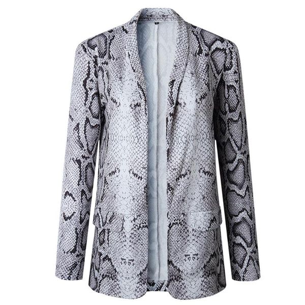long sleeve with pockets shopping casual open front turn-down collar party work women blazer soft daily wear snakeskin printed women's, White;black
long sleeve with pockets shopping casual open front turn-down collar party work women blazer soft daily wear snakeskin printed women's, White;black