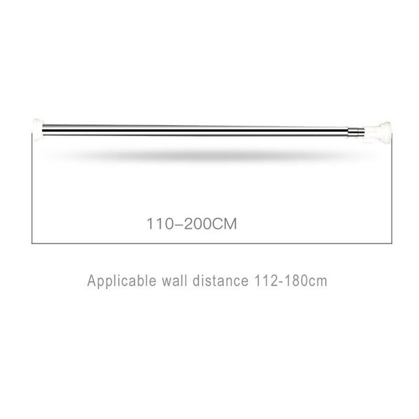 shower curtains extendable stainless steel curtain rod pole rail, adjustable for window bedroom and doorway (110-200cm)
shower curtains extendable stainless steel curtain rod pole rail, adjustable for window bedroom and doorway (110-200cm)