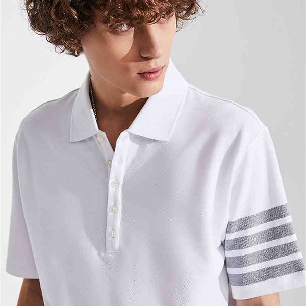 trendy hsome polo t-shirt tb thom short sleeve lapel t-shirt for summer business and leisure, White;black
trendy hsome polo t-shirt tb thom short sleeve lapel t-shirt for summer business and leisure, White;black