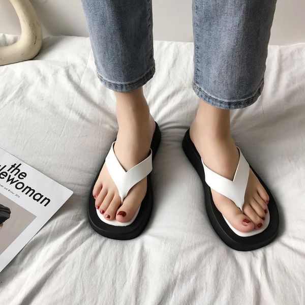 slippers ladies flip flops summer retro style fashion thick bottom solid color simple flip-flops non-slip wear-resistant beach shoes., Black
slippers ladies flip flops summer retro style fashion thick bottom solid color simple flip-flops non-slip wear-resistant beach shoes., Black