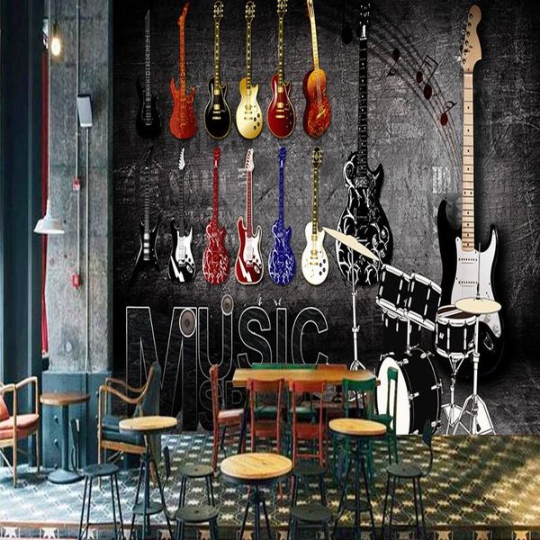 wallpapers drop wallpaper for walls 3 d retro nostalgic rock musical instruments custom ktv bar backdrop decoration
wallpapers drop wallpaper for walls 3 d retro nostalgic rock musical instruments custom ktv bar backdrop decoration