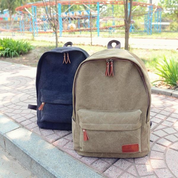 backpack solid canvas men's outdoor leisure large capacity schoolbag foreign trade student jt330025
backpack solid canvas men's outdoor leisure large capacity schoolbag foreign trade student jt330025