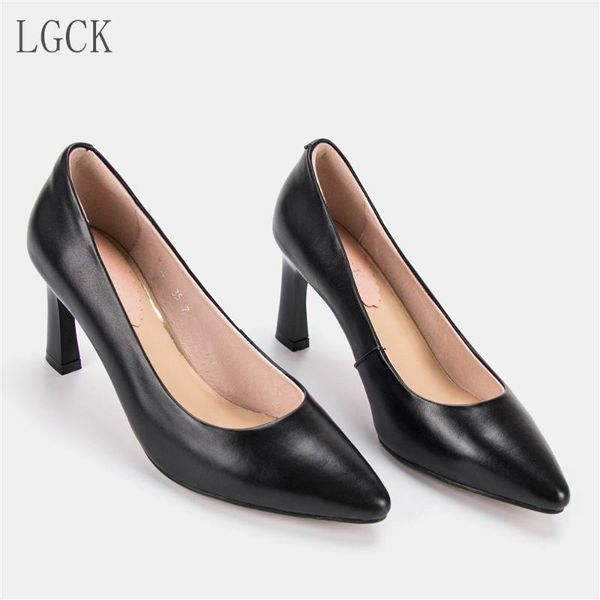 plus size 34-43 genuine leather women pumps shoes pointed toe office high heel quality wedding fashion comfortable dress, Black
plus size 34-43 genuine leather women pumps shoes pointed toe office high heel quality wedding fashion comfortable dress, Black